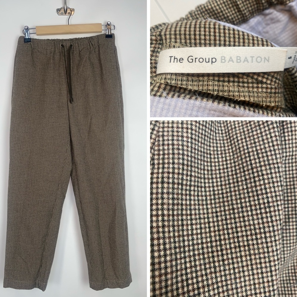 Aritzia Babaton The Group Jimmy Plaid Pant Size Small